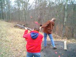 Charles F. Bass shooting skeet